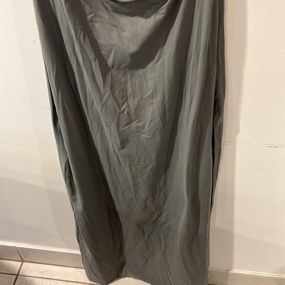 Susana Monaco One-shoulder Cutout High Slit Maxi Dress In Slate - Picture 5 of 9